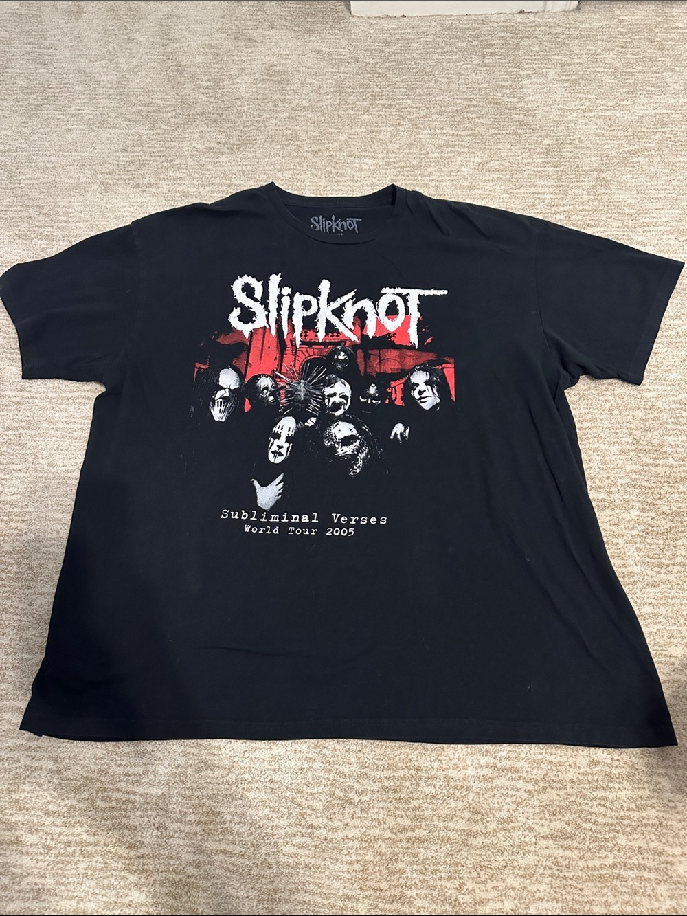 Slipknot Subliminal Verses Tour Graphic Tee - Black- Size XL